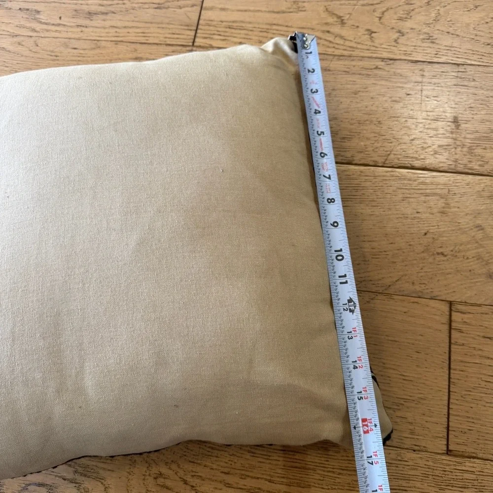 Handmade Wool Pillow Cover 16x16‎ Geometric Tribal Boho Red Yellow Black